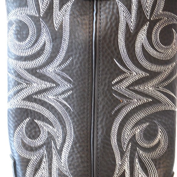 NOS MEN Size 8.5D Dan Post Black Cowboy Boots - Picture 4 of 7